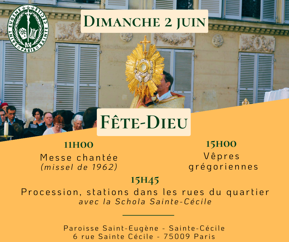 Lire la suite à propos de l’article 2 juin : Fête Dieu à Saint-Eugène